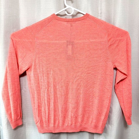Hart Schaffner Marx Extra Fine Merino Wool Sweater Men's XLT Coral Heather NWT - Picture 3 of 10
